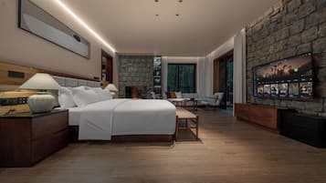 Luxury Double Room, Balcony, Hill View | View from room