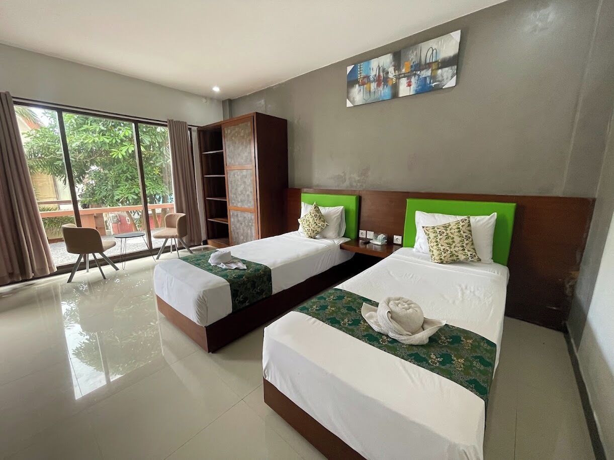 Deluxe Twin Room, Garden View | Free WiFi, bed sheets