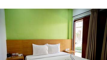 Kamar Double Superior, AC, pemandangan kebun | Wi-Fi gratis dan seprai linen
