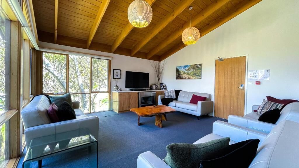 Superior Chalet, Balcony, Mountain View | Living area | 60-cm TV with digital channels, Netflix, toys