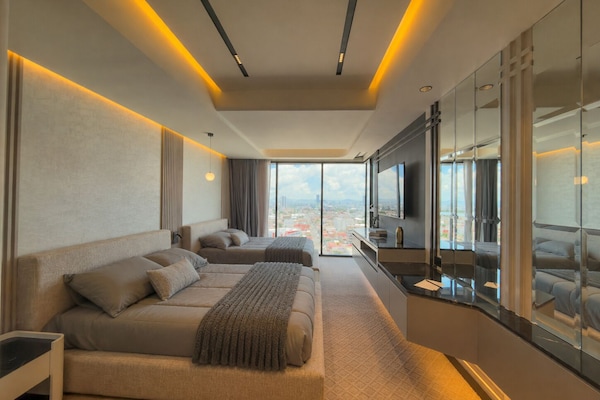 Family Double Room, City View | Premium bedding, WiFi (free), bed sheets