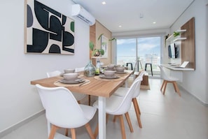 Apartment, Balcony, City View | Dining - Corporate Stays First Living - 501 (Asunción)