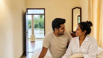 Romantic Double Room, Patio, River View