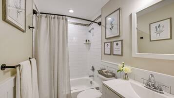 Hair dryer, towels