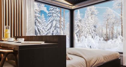 Family-Friendly Cabin | Kitchen | Glass Roof