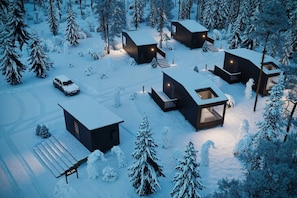 Exterior - Aurora Roof Window | 28m² Private Lux Arctic Cabin (Rovaniemi)