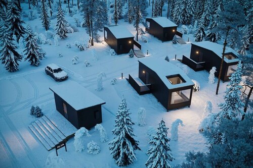 Aurora Roof Window | 28m² Private Lux Arctic Cabin