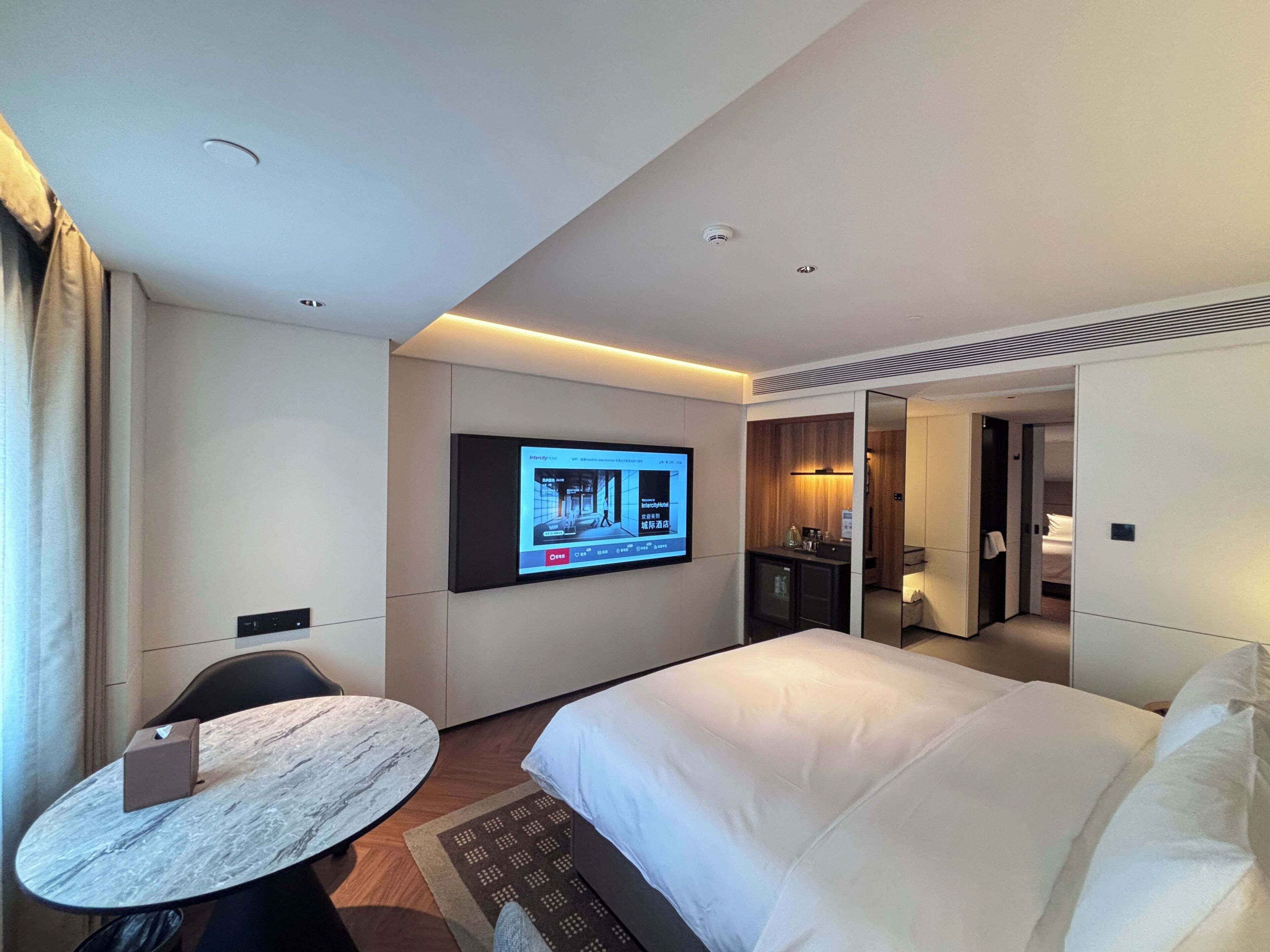 Deluxe-Doppelzimmer, Stadtblick | Wohnbereich