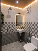 Villa Deluxe | Baño | Ducha y cabezal de ducha tipo lluvia