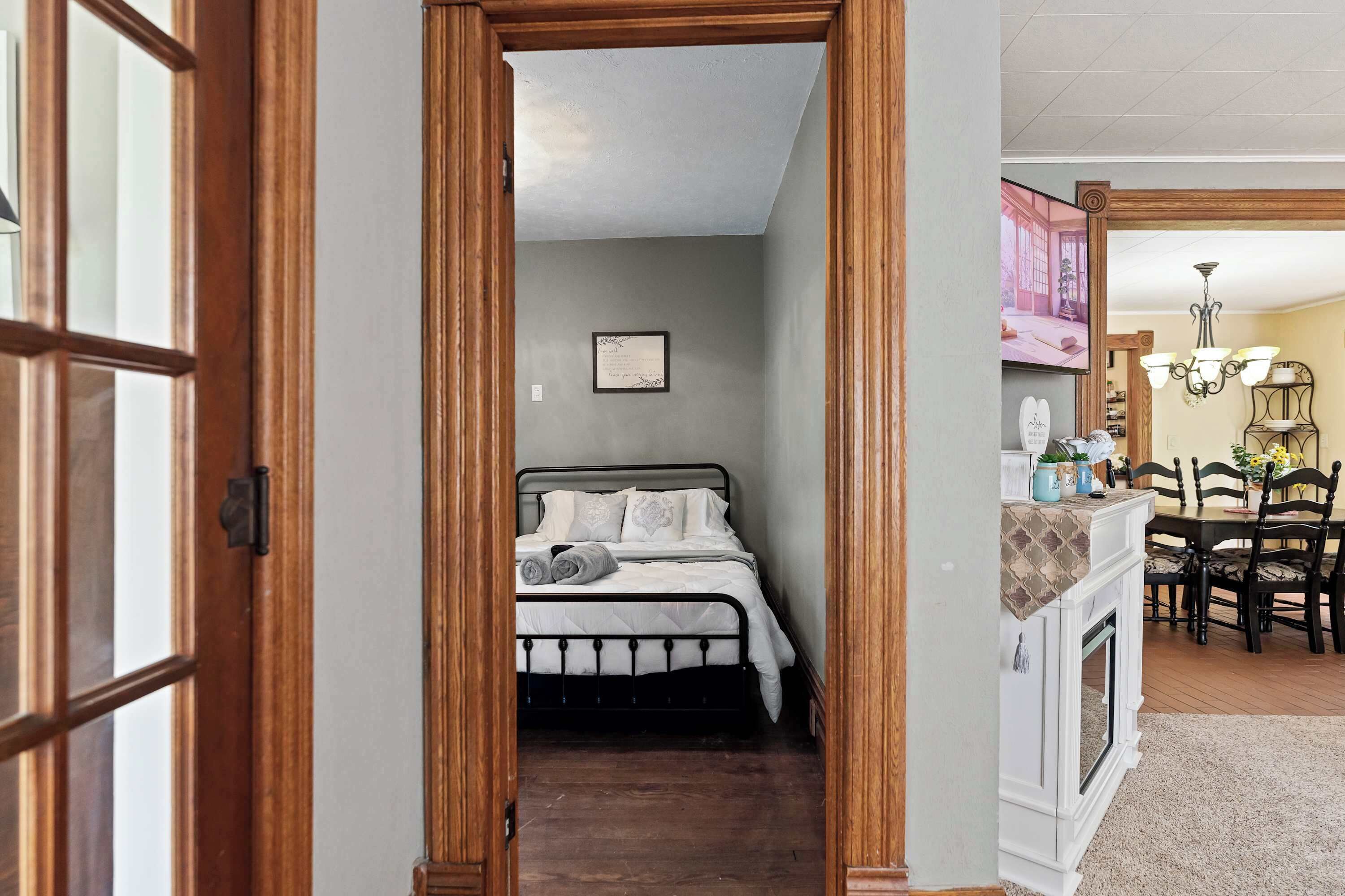 4 bedrooms, iron/ironing board, travel crib, WiFi