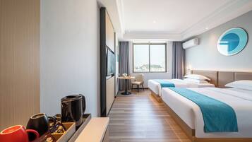 Standard-Doppelzimmer | Schreibtisch, Bügeleisen/Bügelbrett, kostenloses WLAN