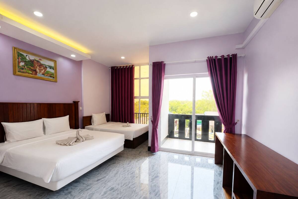 Standard Triple Room, Patio, Golf View | Terrace/patio