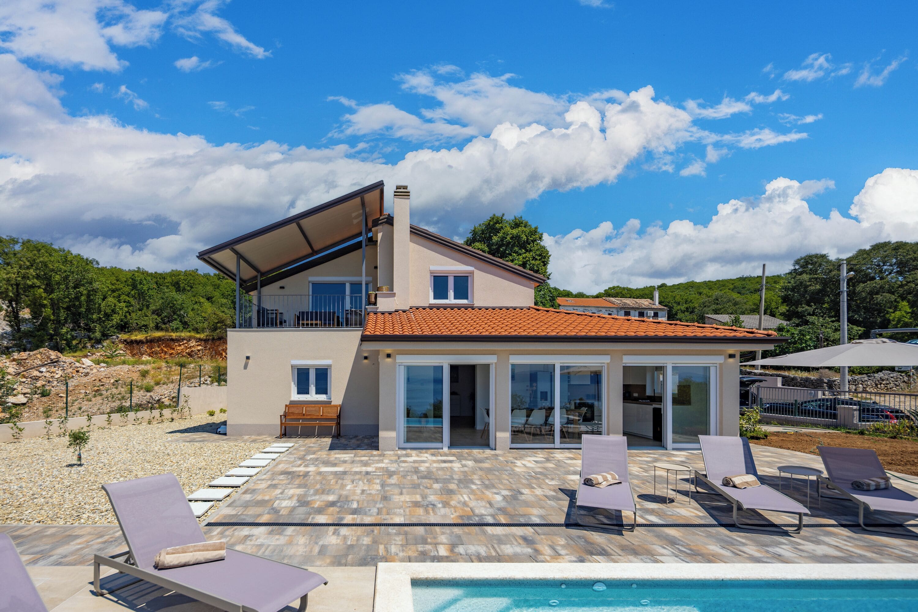 Familienhaus, 3 Schlafzimmer, 2 Bäder, Bergseite (Holiday Home Elora Seaview Private) | Pool