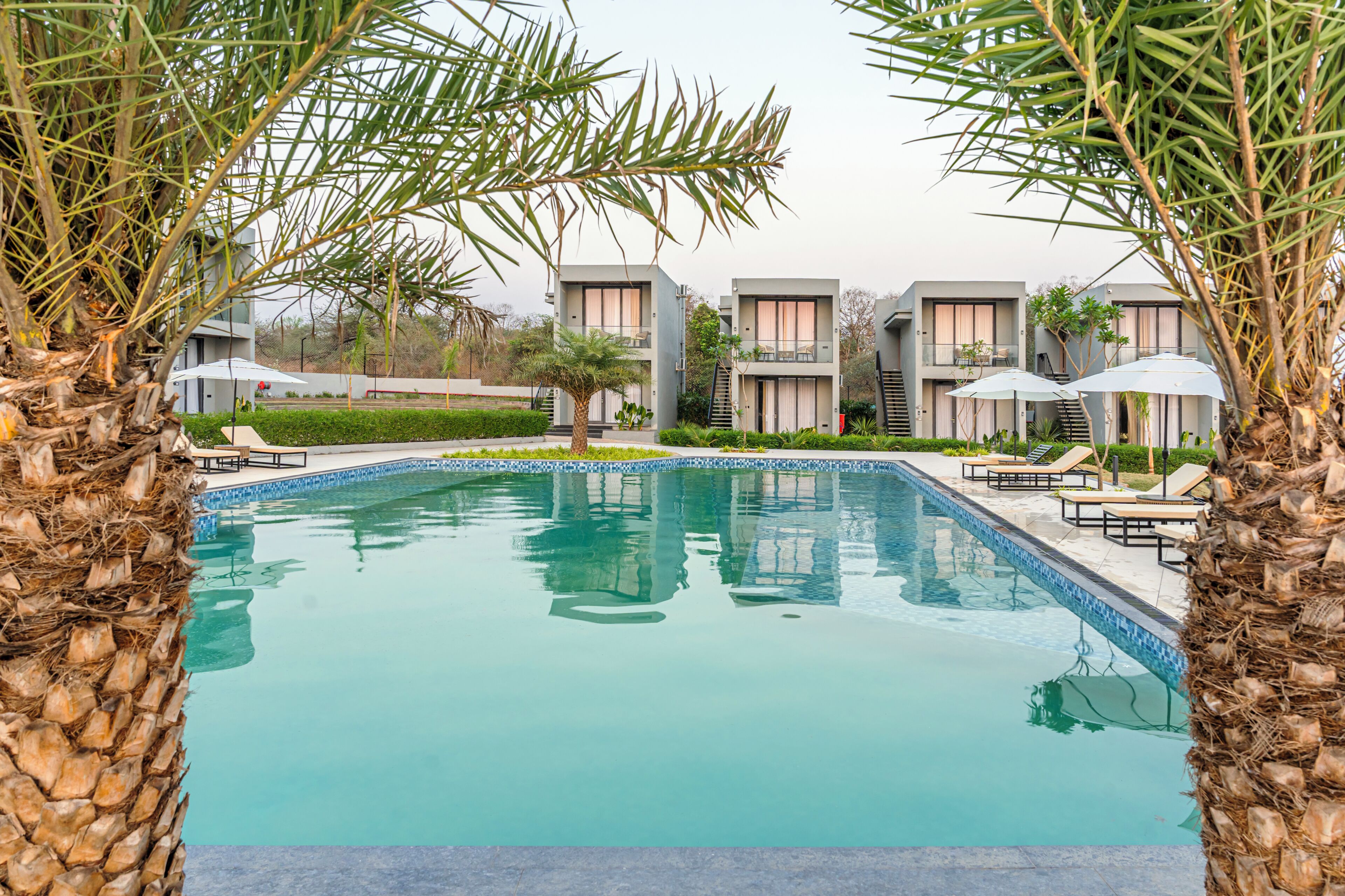 Una piscina cubierta