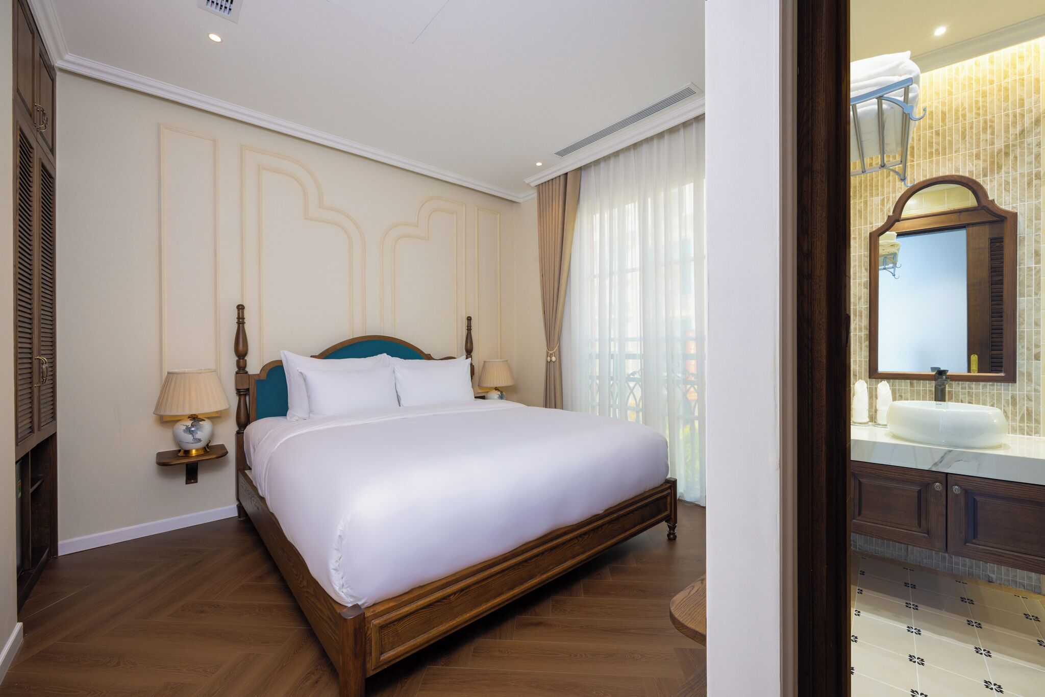 Deluxe tweepersoonskamer, 1 queensize bed, uitzicht op de stad
