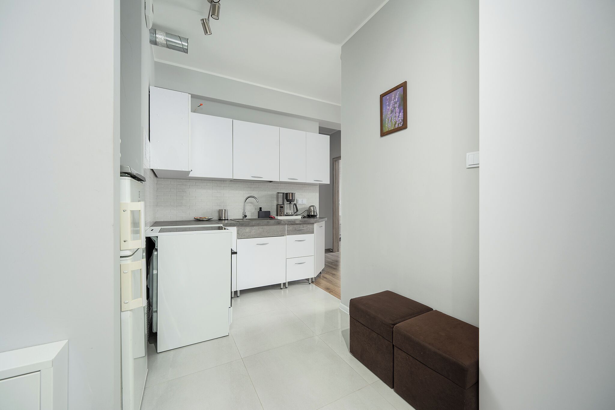 Departamento, balcón | Cocineta privada