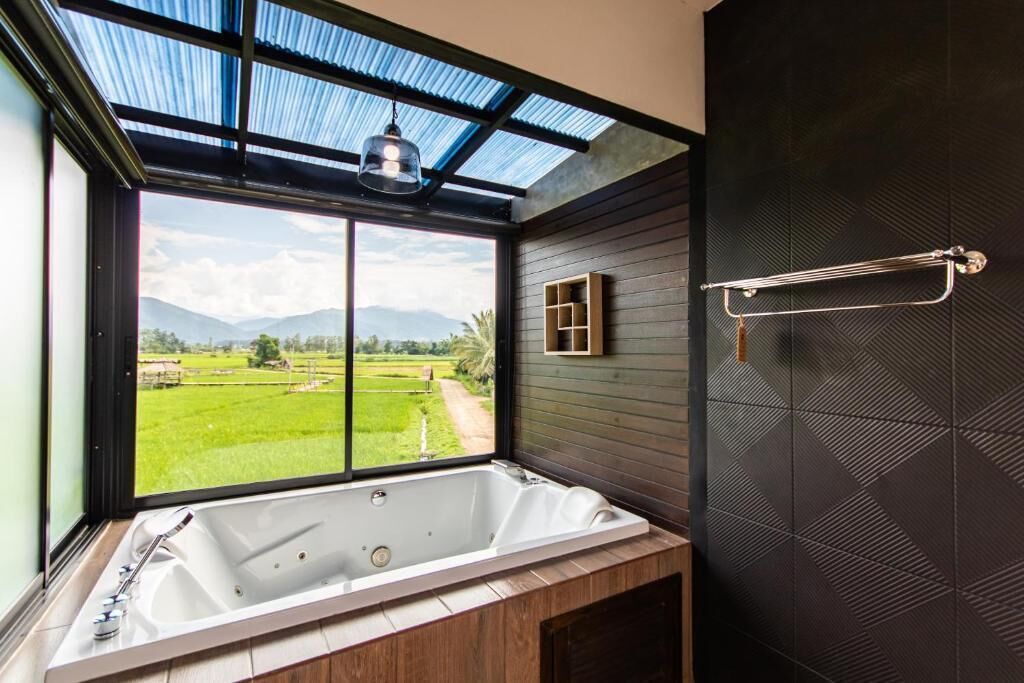 Loft Premium, 1 très grand lit, balcon, vue montagne | Salle de bain
