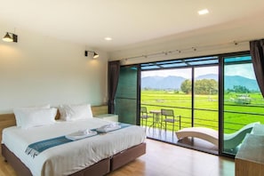 Premium-Loft, 1 King-Bett, Balkon, Bergblick