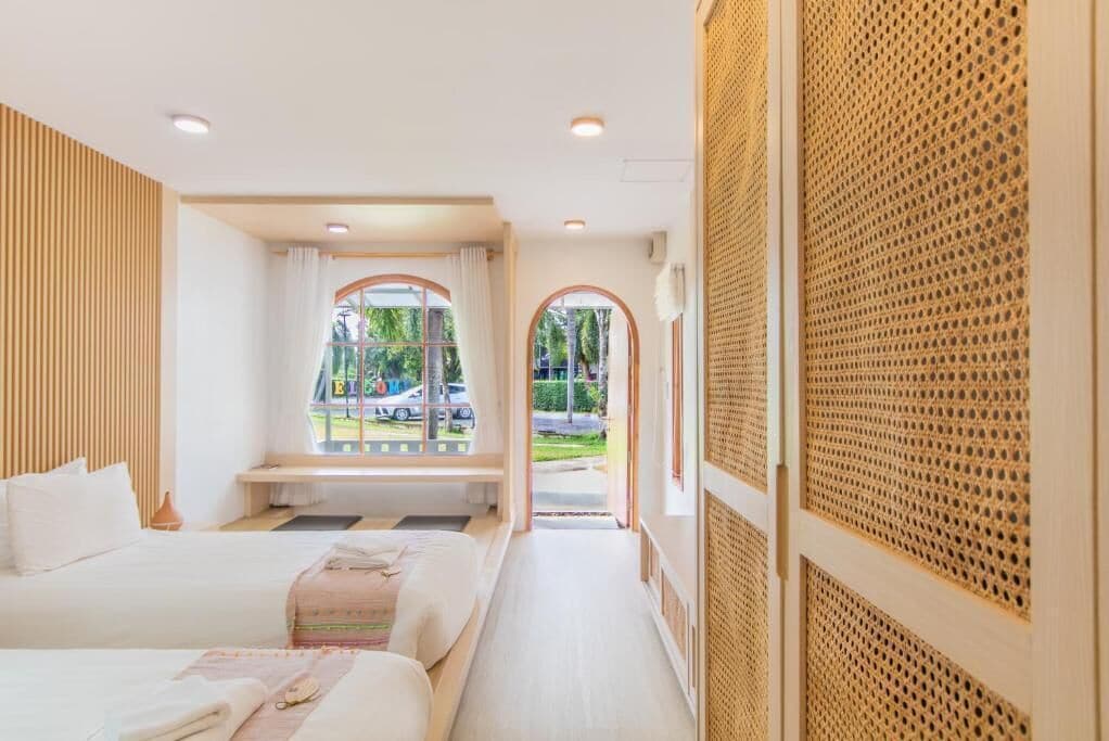 Japanese-style Villa, 2 Single Beds, Non Smoking, Garden View | In-room safe, free WiFi