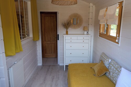 Chalet 3 chambres, charme, forêt & océan, AC, piscine chauffée, Spa, tennis