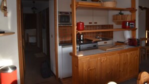 Coffee/tea maker, microwave, dishwasher, toaster - Loft apartment on the slopes - 4 guests (Montgenèvre)