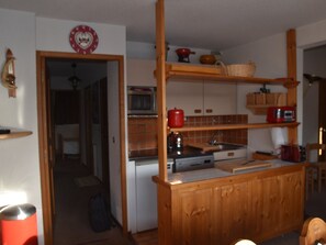Private kitchen - Loft apartment on the slopes - 4 guests (Montgenèvre)