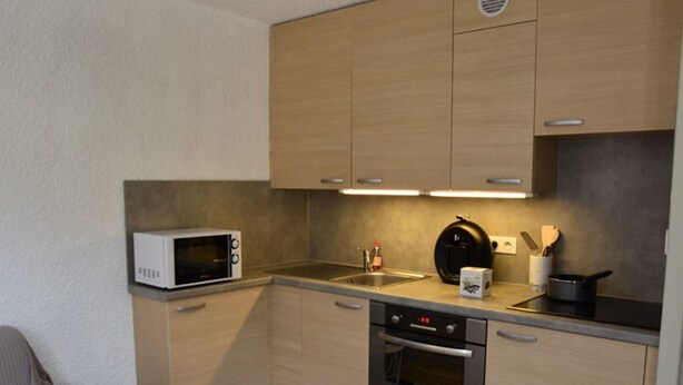 Private kitchen - Apartment, parking, on slopes - 6 guests (Montgenèvre)