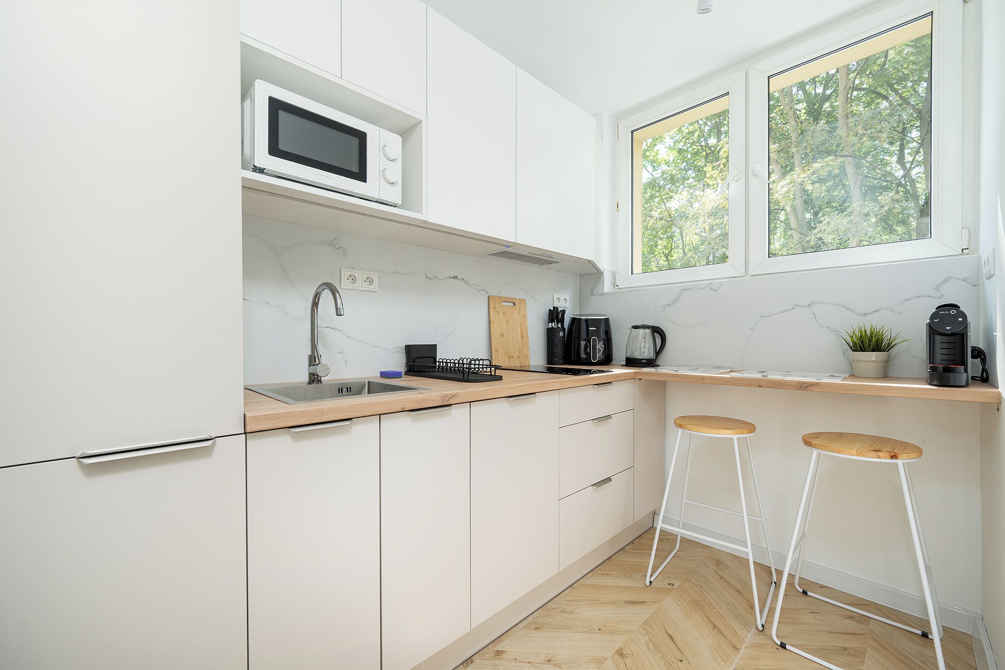 Apartment, Balcony | Private kitchen
