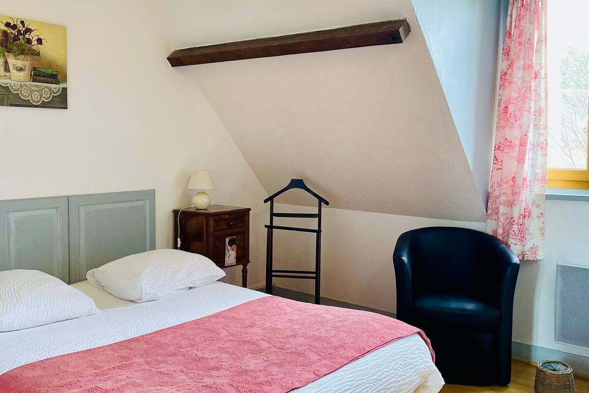 Habitación individual estándar, 1 cama matrimonial, para no fumadores | Tabla de planchar con plancha y ropa de cama 