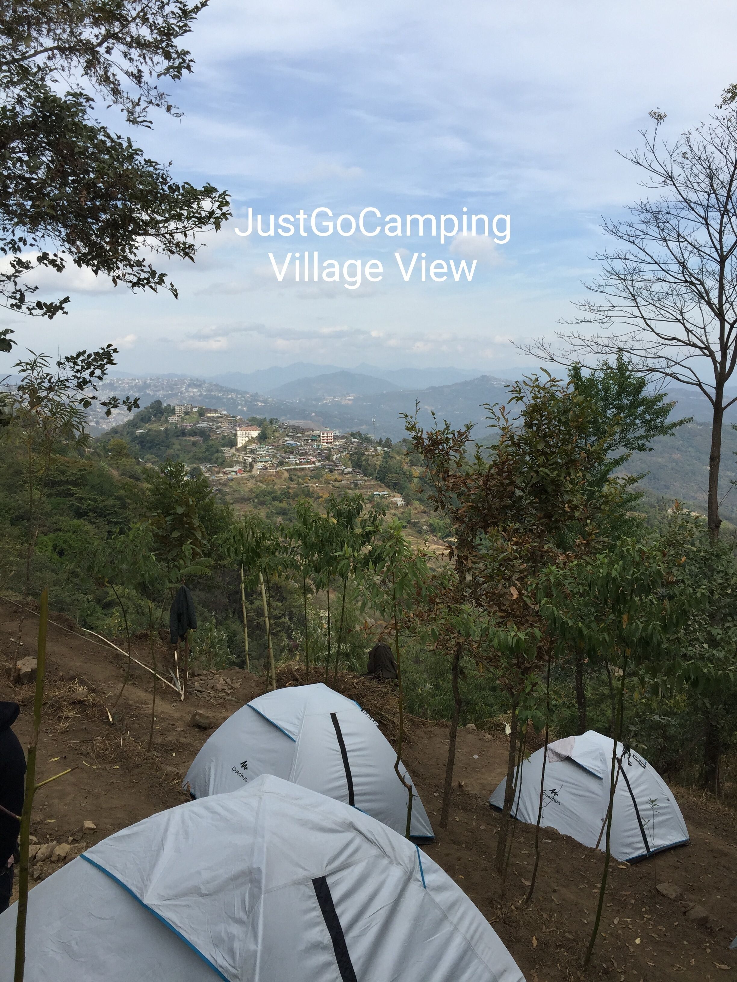 Tente, patio, vue colline | Divers