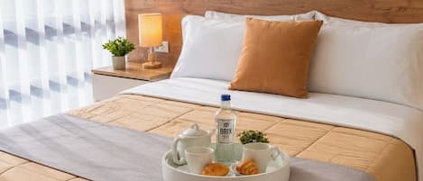 Standard Double Room, City View | Premium bedding, minibar, desk, laptop workspace