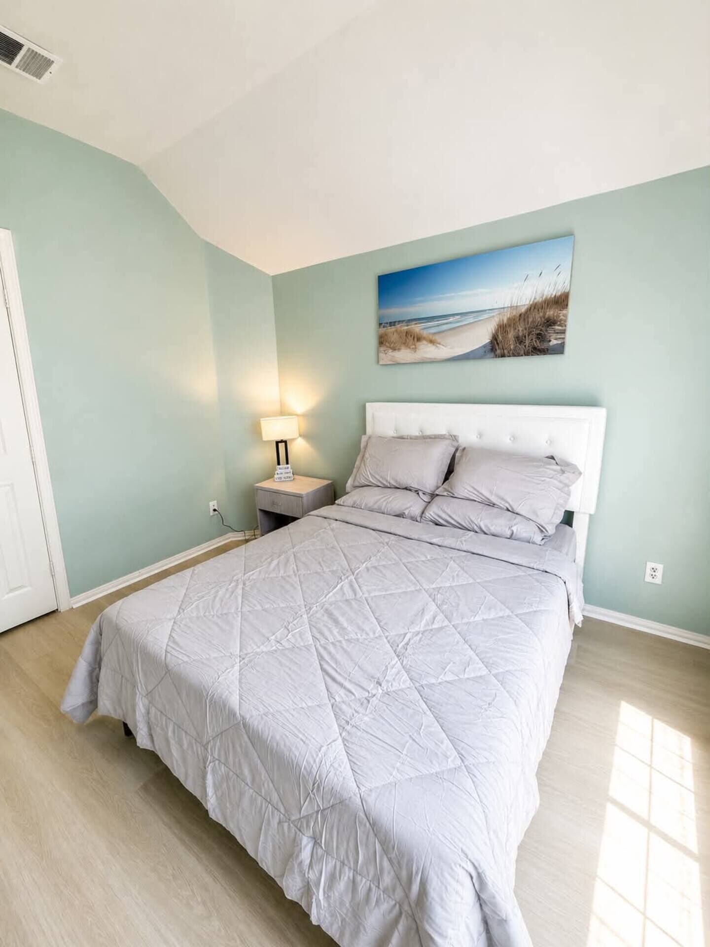 Simple, stylish sleeping space perfect for restful nights