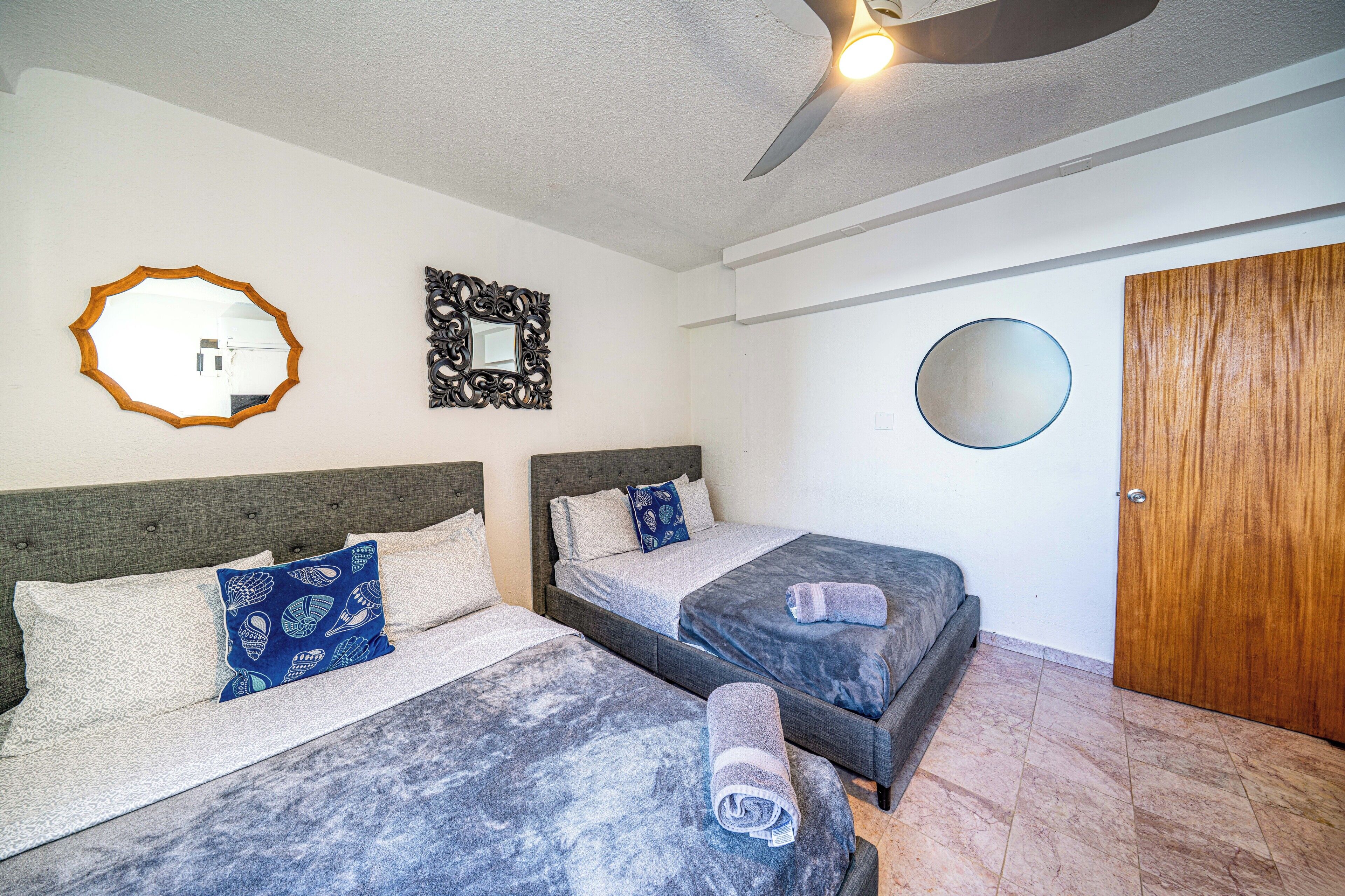 3 bedrooms, internet, bed sheets
