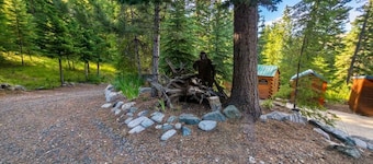 Peaceful log cabin retreat with wildlife, mountain and lake views
