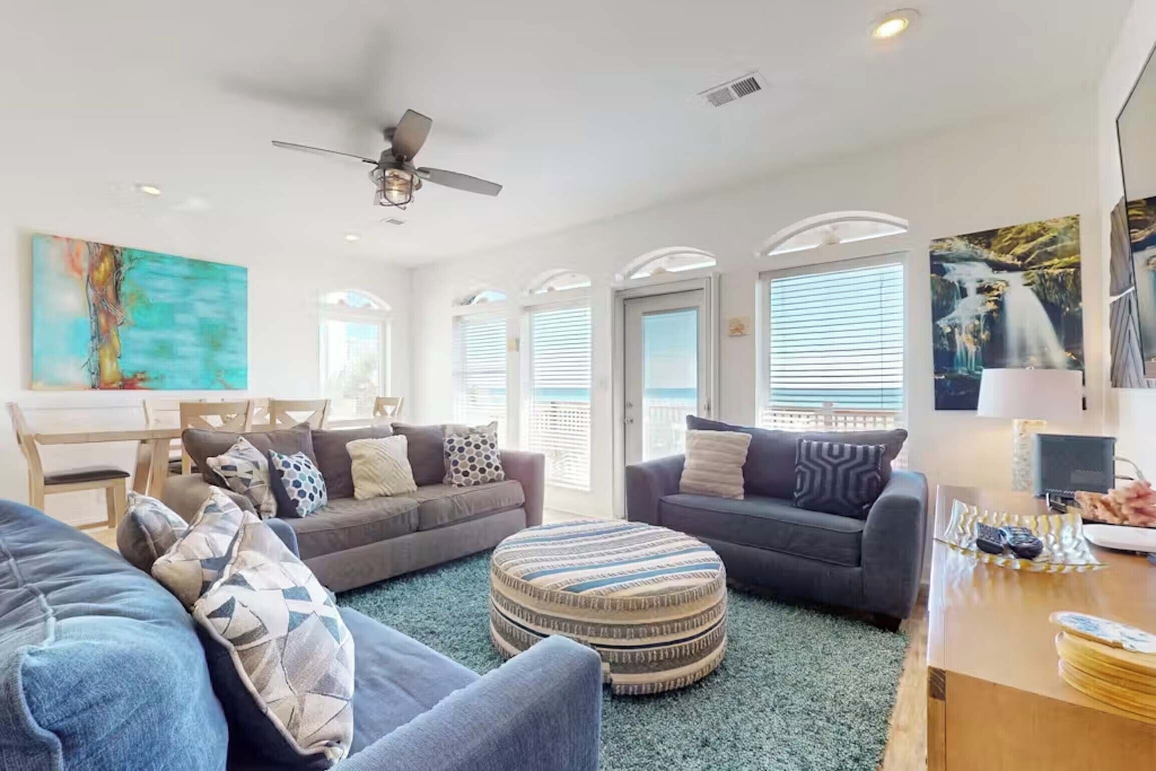 Shell Of A Time | Gulf Front Townhome | Private Walkover + Golf Cart - Navarre, FL