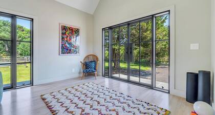 Beautifully updated Water Mill retreat with a private pool, expansive...