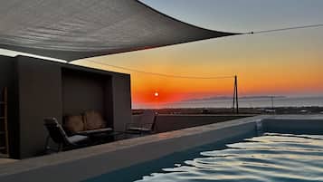 Suite, Private Pool, Sea View | Terrace/patio