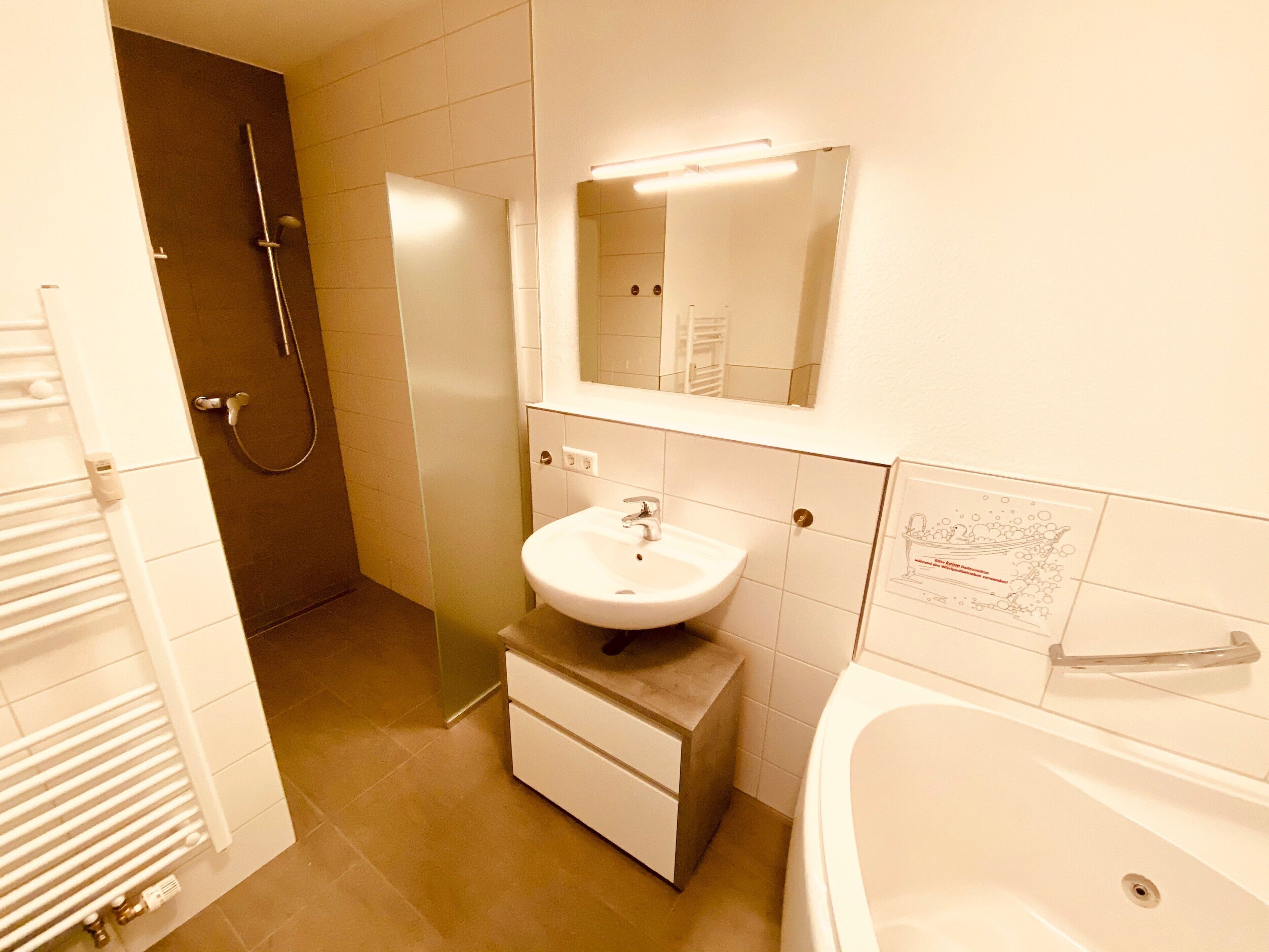 Dusche, Handtücher