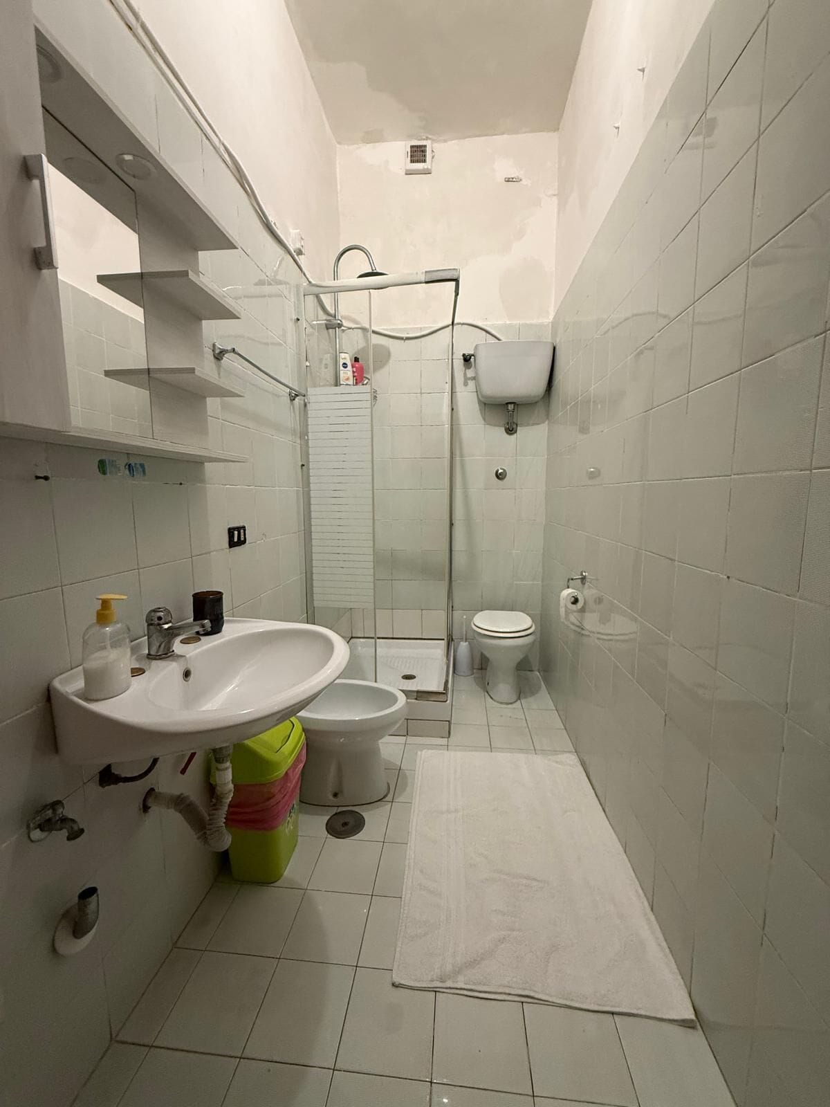 Separate bathtub and shower, free toiletries, hair dryer, towels