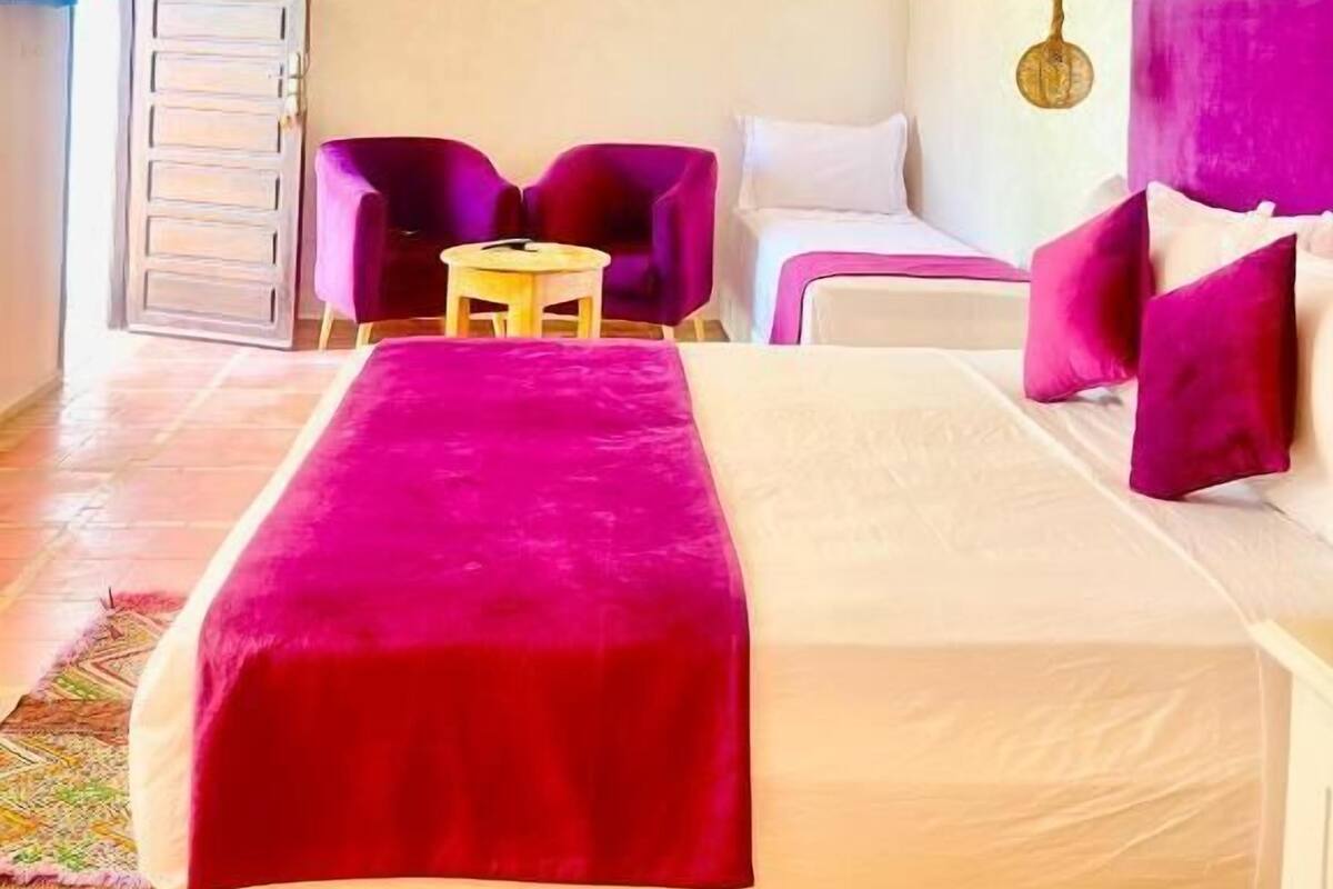 Family Triple Room, Patio, Courtyard View | In-room safe, iron/ironing board, WiFi (free)