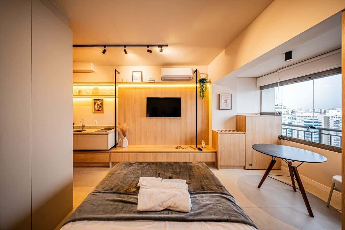 Estudi en suite Deluxe, vistes a la ciutat | Wifi gratuïta 