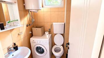 Towels, soap, toilet paper