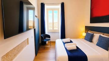 Quarto luxo, vista para a cidade