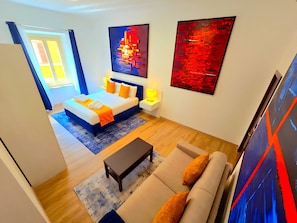 Suite Mewah, pemandangan kota | Area keluarga