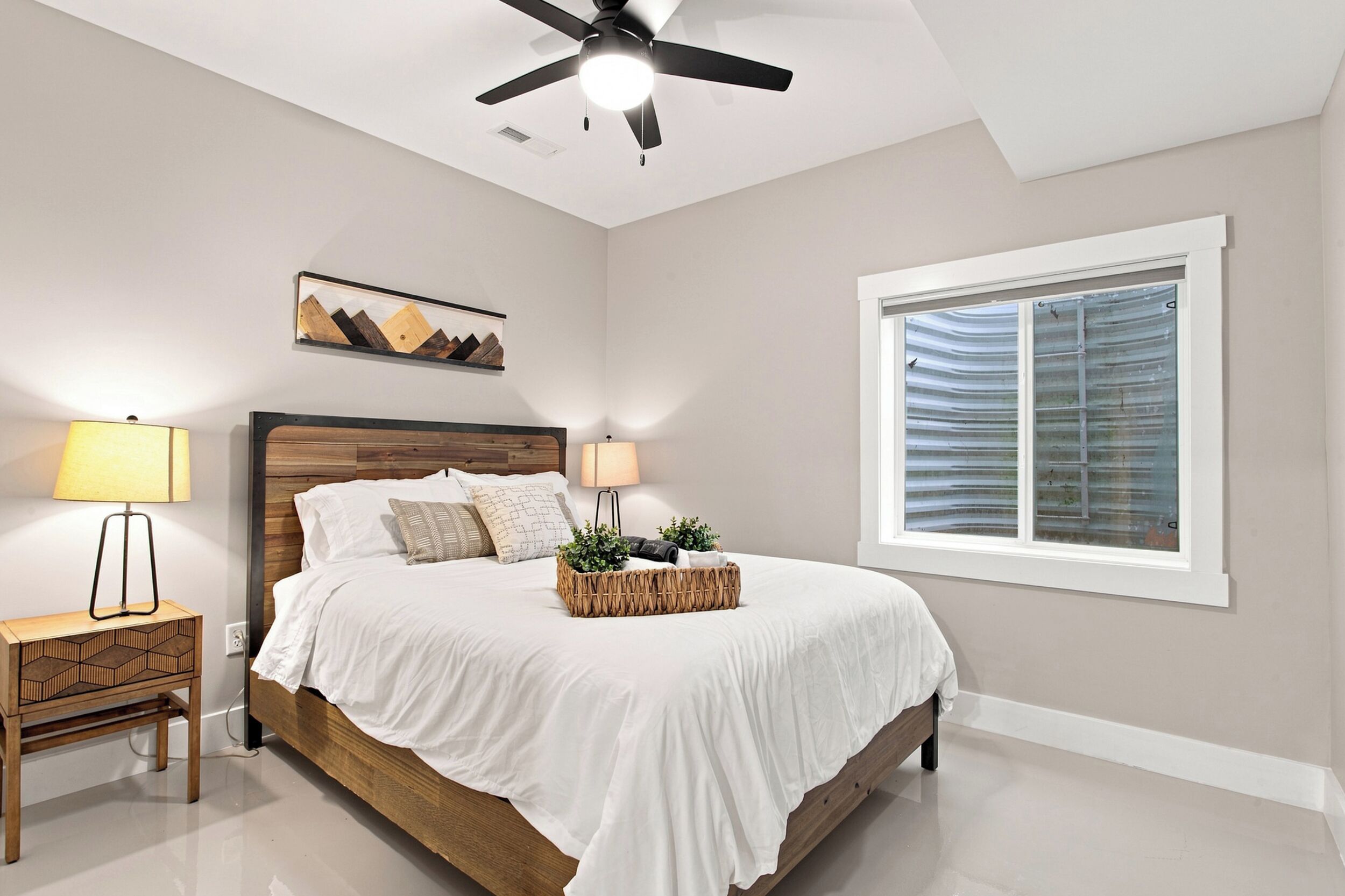 Basement bedroom