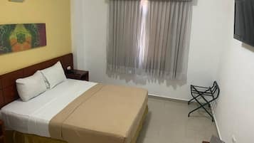 Desk, iron/ironing board (on request), WiFi (free)
