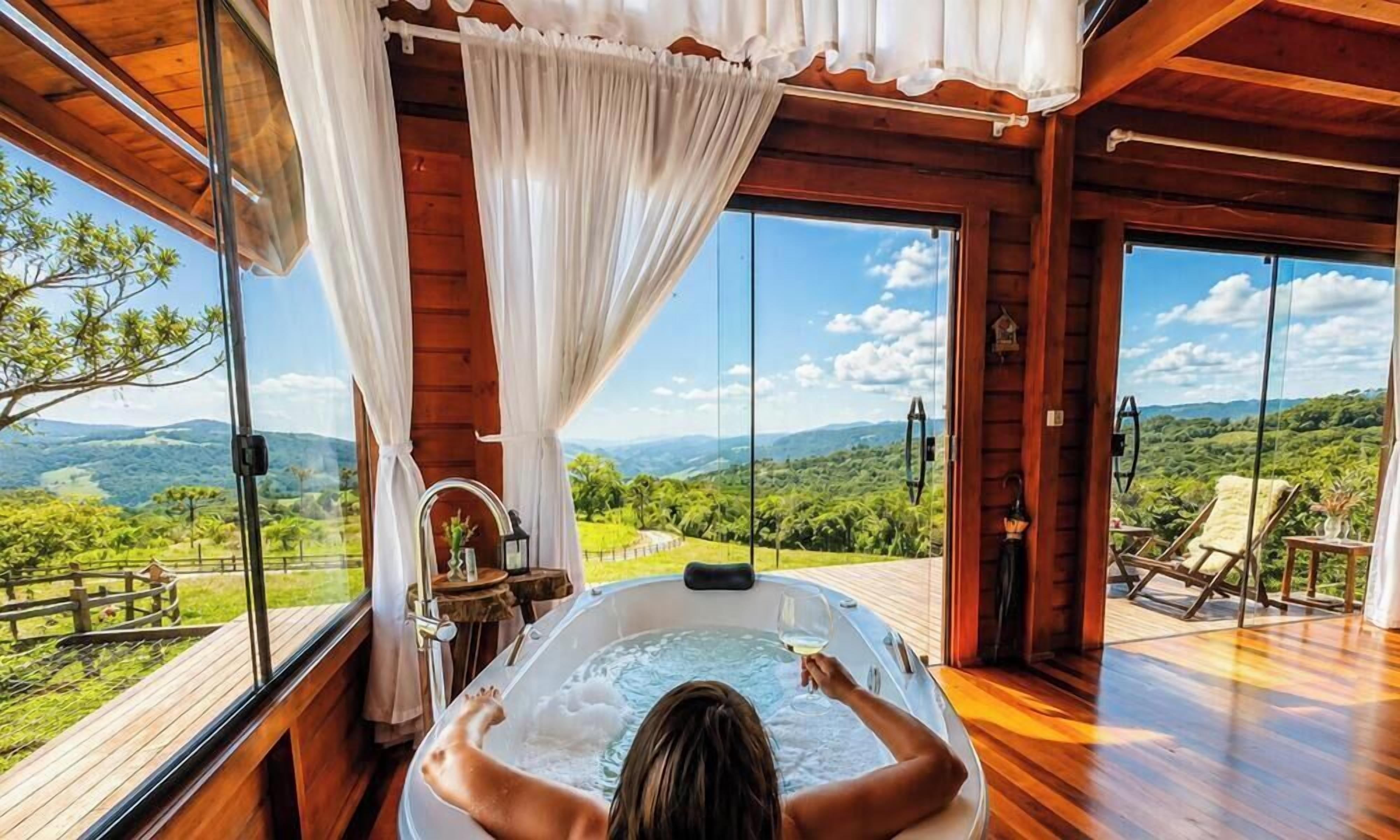Basic Cabin | Private spa tub