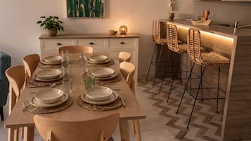 Appartamento Comfort, vista mare | Pasti