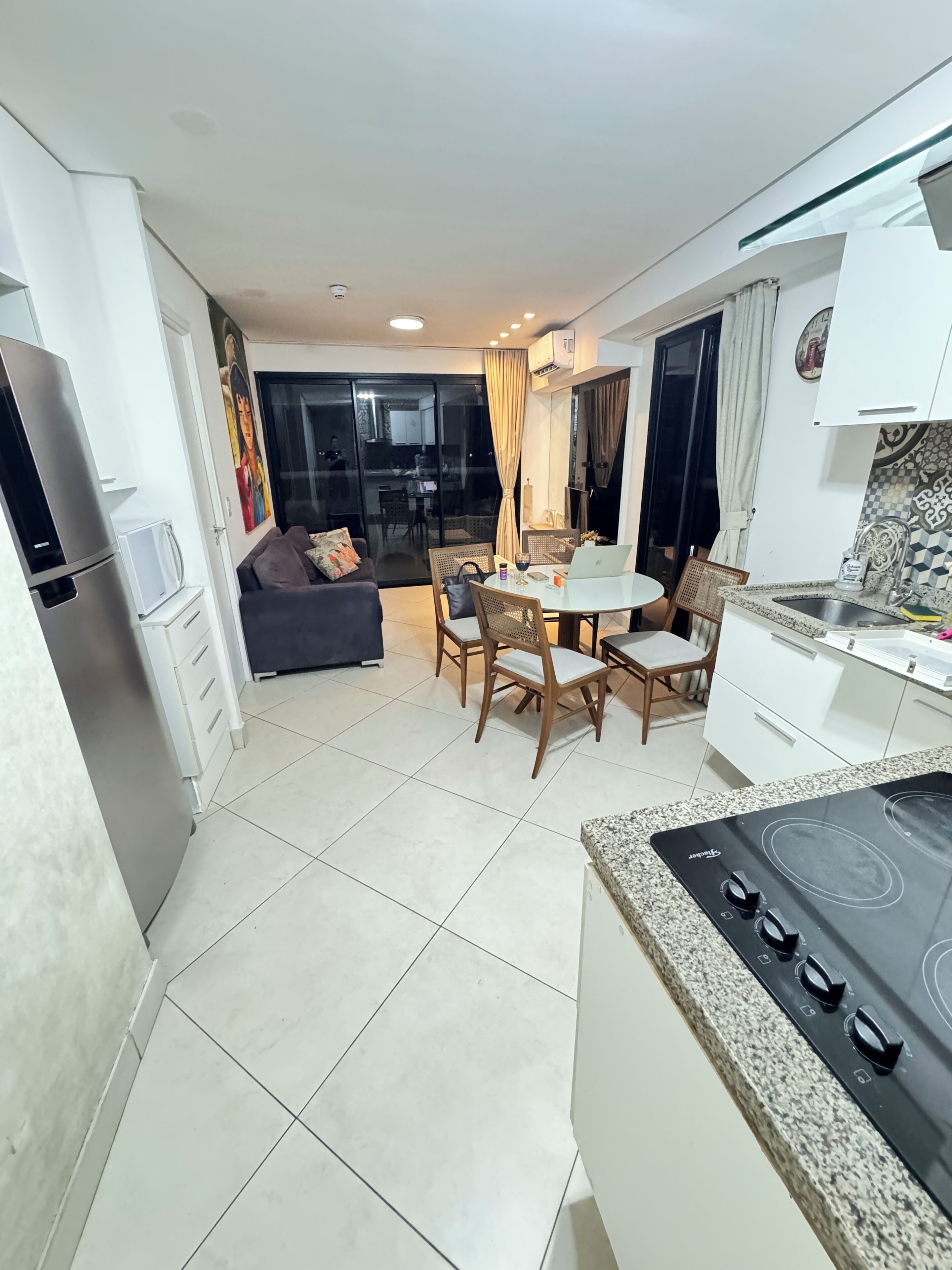 Apartament Deluxe, primera línia de platja | Sala d'estar