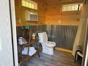 Towels, soap, toilet paper